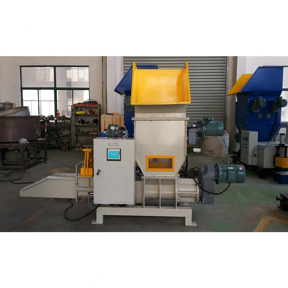 Уплотнитель для переработки пенополистирола, двухвальный дробильный и компрессионный Станок Для Брикетирования пенополистирола