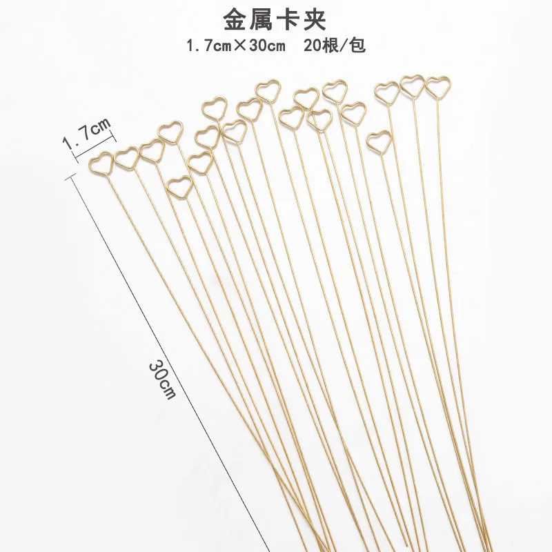 Zexwrap ironwork flower insert metal simple decoration flower packing Metal card holder stand