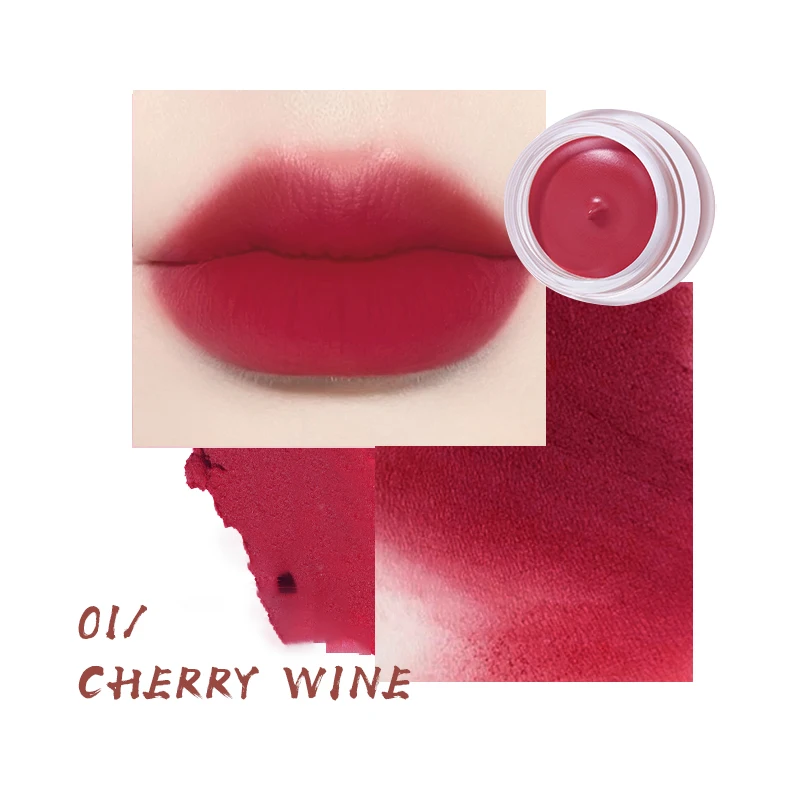 CNL-033 High Quality OEM 3 Colors Tint Mousse Smoothing Cream Lip Care Blush Lip Mud