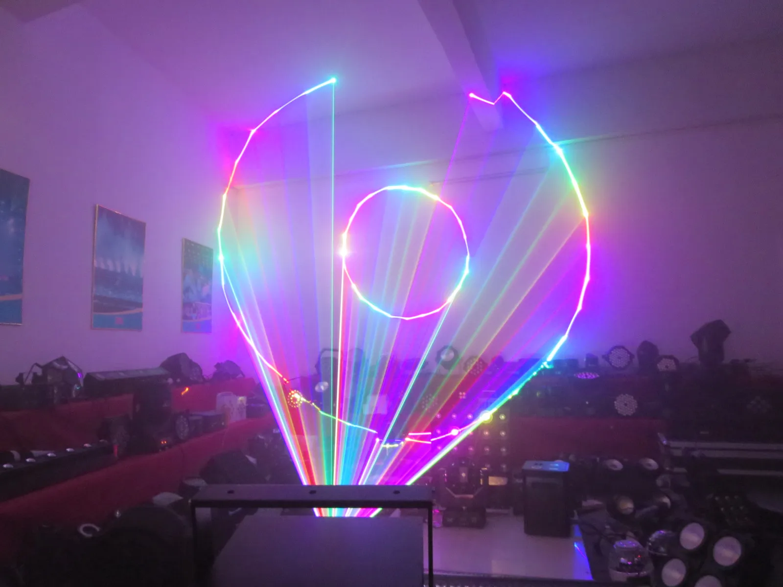 10W RGB Animation Laser Light 40K ILDA 10000mw DJ Stage Effect Lighting