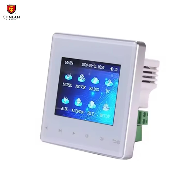 Amplifier With Blue-Tooth 4 Channels 20W HiFi Stereo Audio Background Wall Music Player Amplifier