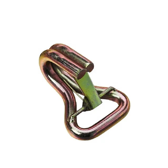 50 мм 5000 кг Металлический Двойной J крюк с хранителем для завязывания ремня