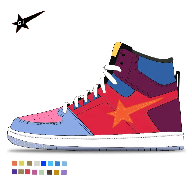 Manufacturer High Quality Skateboard Sneakers Flat Sole Support Customization Sneaker for Men Casual Shoes China Rubber Style