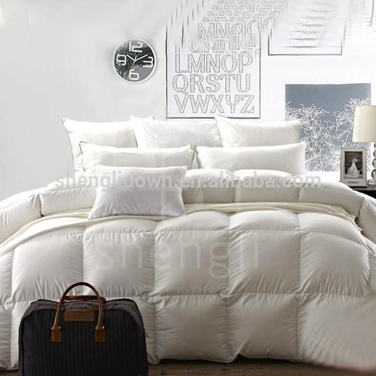 Style Cotton Cover Comforter Heavy Winter Feather Bedding Goose Down Quilt Hot Selling New Adults White Snowman Printed CN;ZHE