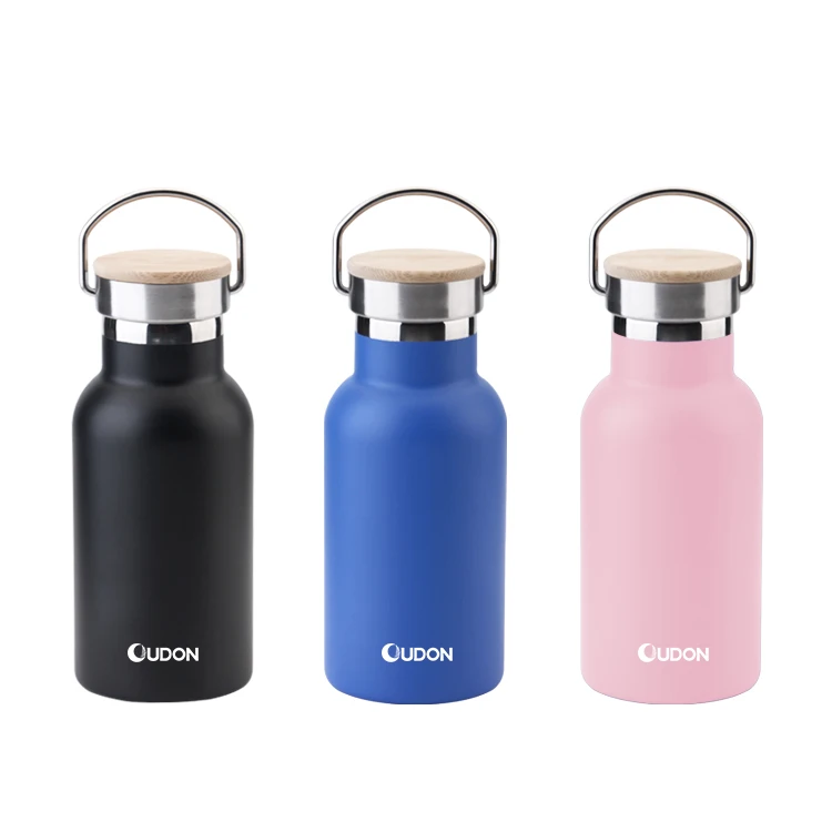 Professional Custom Stainless Steel Sport Motivation Water Bottle with Handle