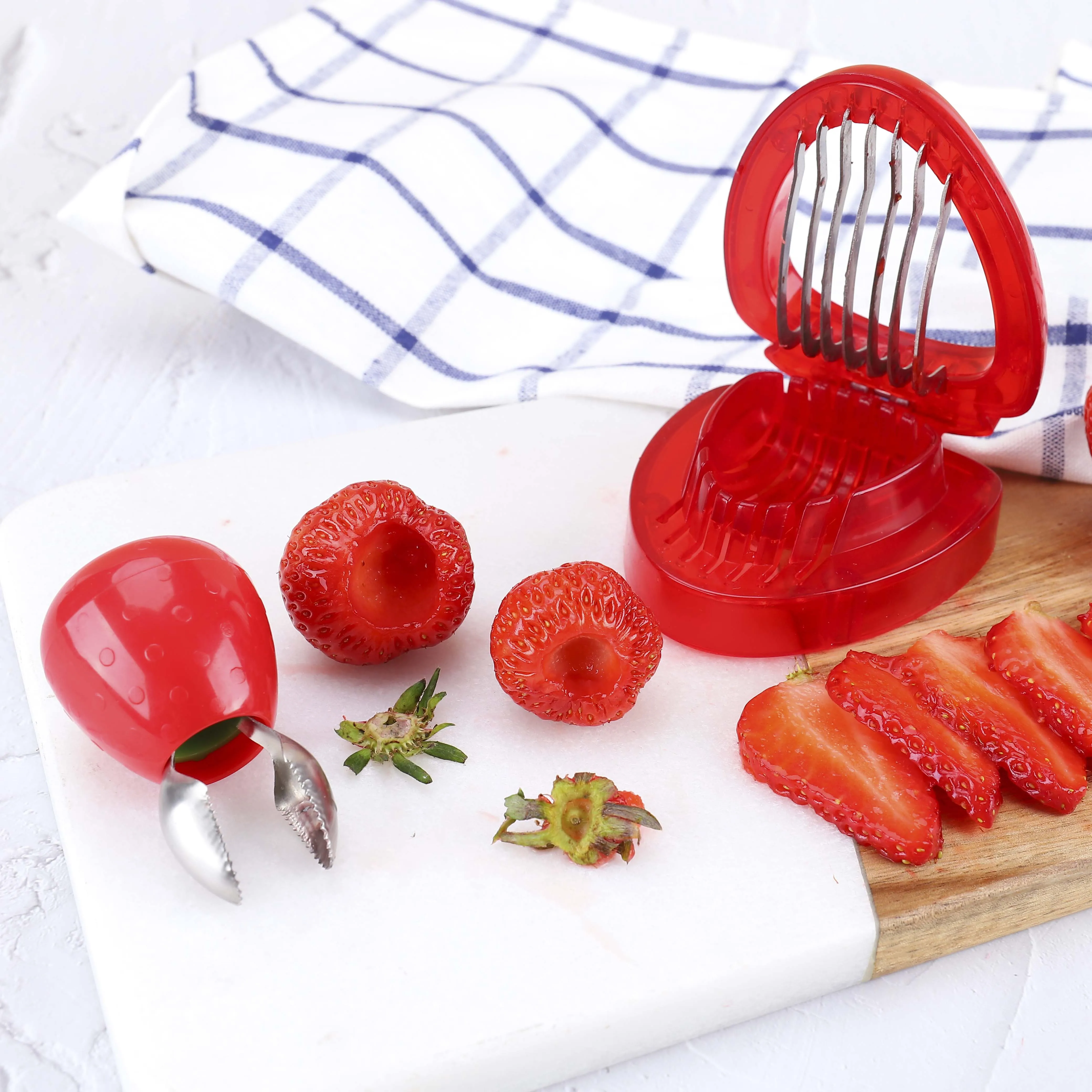 Home Kitchen Gadget Mushroom Strawberry Slicer, Handheld Strawberry Slicer, Strawberry Cutter