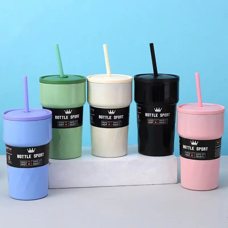 Keeps Drinks Hot and Cold 16oz Tumbler with Lid and Straw Vacuum Insulated Stainless Steel Tumbler