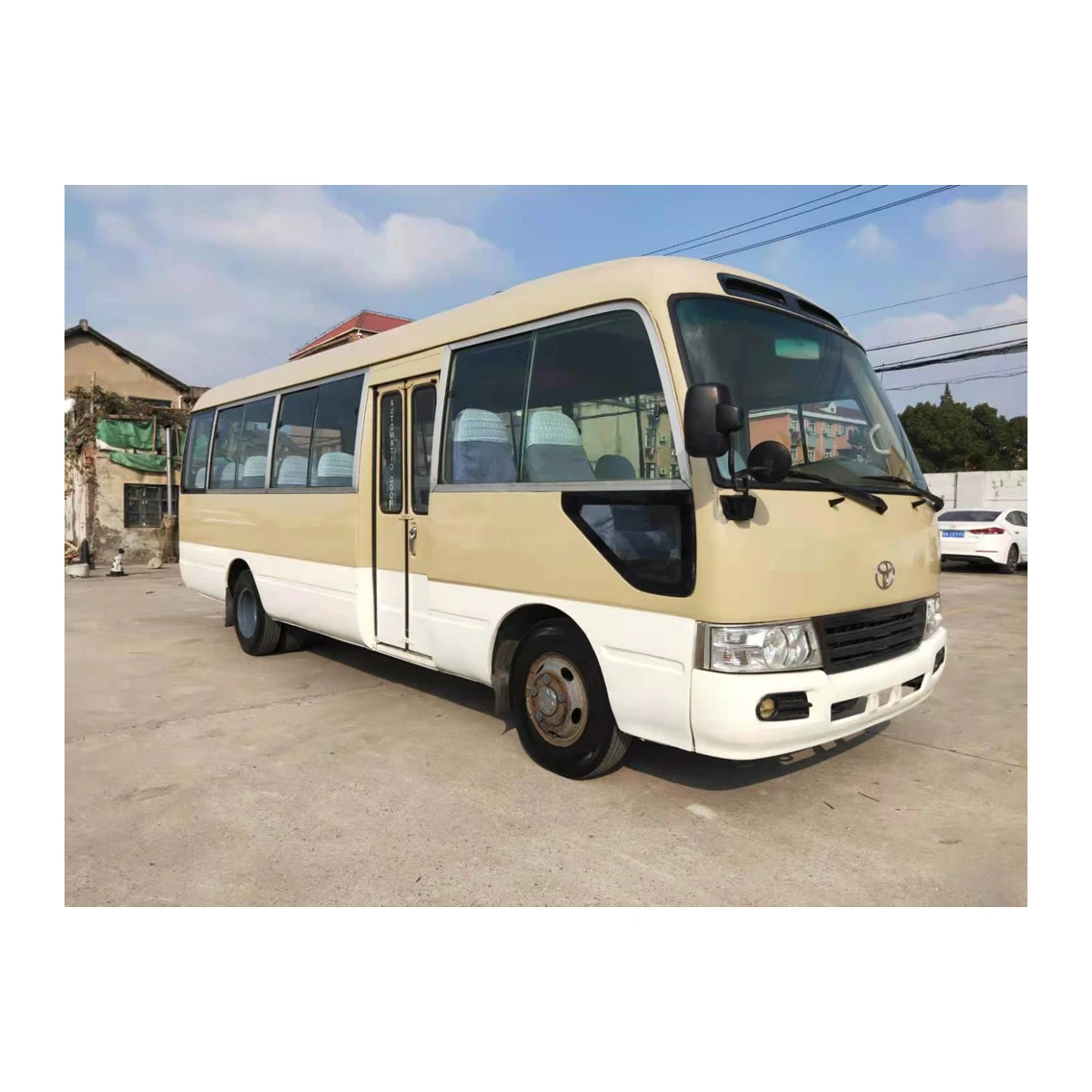 japan import used toyot coaster bus with 23 seater diesel engine 1hz used cars in cheap price LHD steering bus