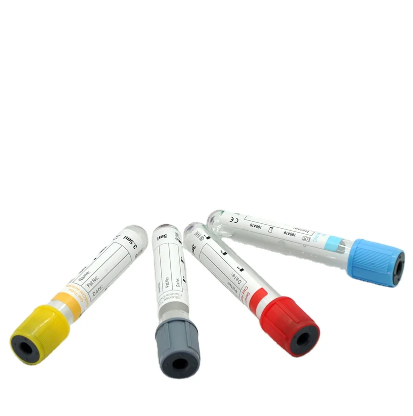 Disposable Vacuum Blood Collection Tube  Vacuum Blood Plain Tube Wholesale Price
