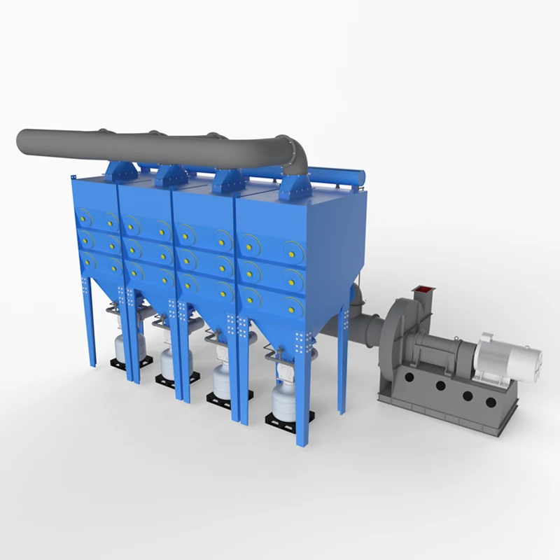 Industrial Inclined Drill Cartridge Dust Collector Assembly With Double Lifespan Filter Cartridge For Woodworking Machine