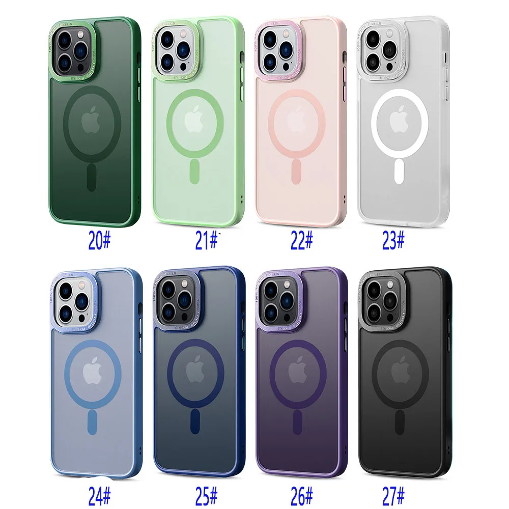 2023 Hot Selling Clear HD Magnetic Phone Case Shockproof Designer Magnet Phone Cover for Iphone 14 Pro Max Pro 11 X XR 8 12 13