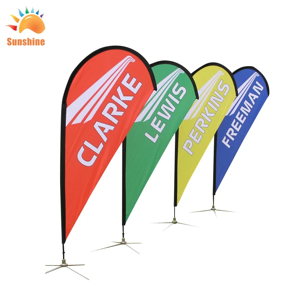 Sunshine 2.8m wholesale custom feather flags banners feather banner flags custom advertising feather teardrop flag