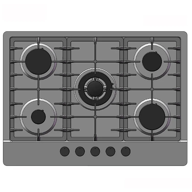 Best Selling 5 Burns Industrial Cooking Stove  Safety Device Gas Stoves  With Safety