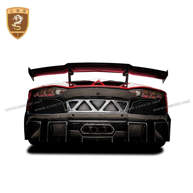 DMC Style Carbon Fiber Racing Car Rear Wing Spoiler For Lamborghini Aventador Lp700