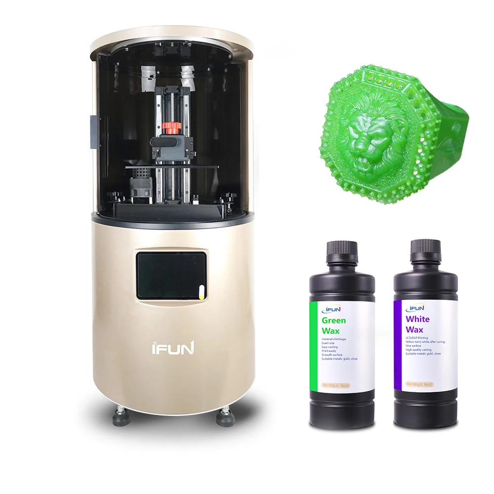 Resin manufacturer factory, White wax polymer resin IF800D for 3D printer batch printing resin model