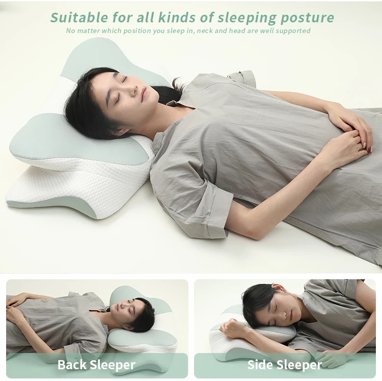 HNOS sleep a head pillow neck and shoulder pain sleep comfortable sleeping tube memory foam pillow