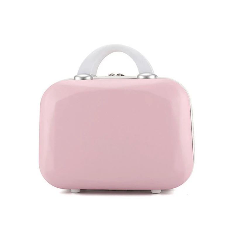 Fashion Mini Hard Shell Cosmetic Case Luggage Travel Portable Carrying Makeup Storage Box Bag Suitcase
