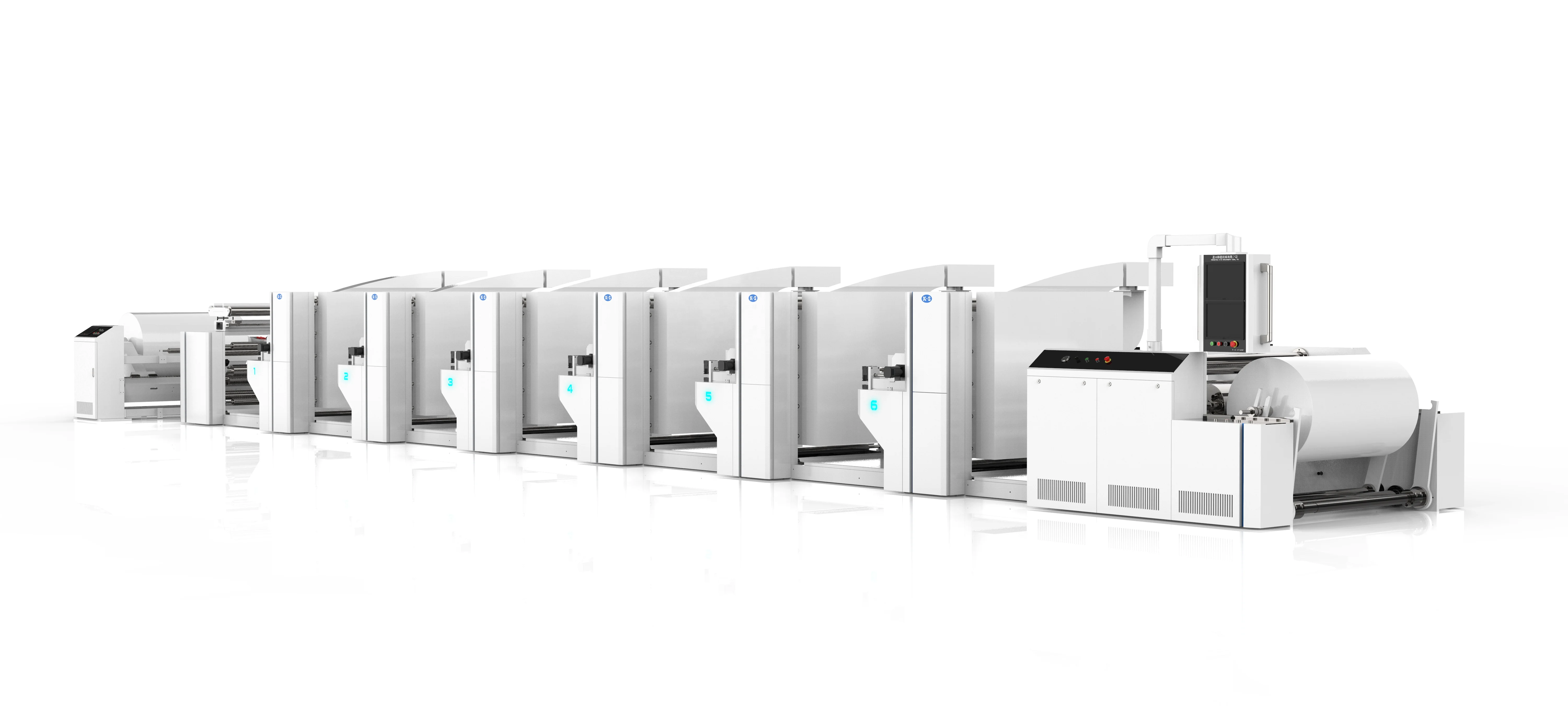 6 Color Unit Type Paper Bag Roll Flexographic/Flexo Printing Machine