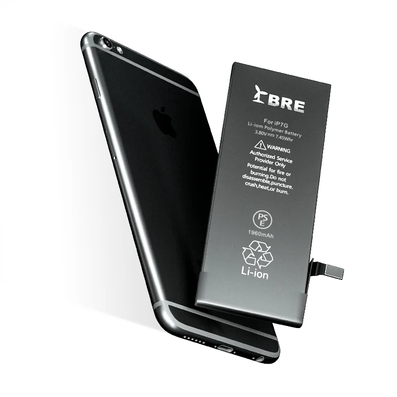 Li-ion polymer Rechargeable deep cycle 1960mAh battery mobile phone for iphone 7G battery