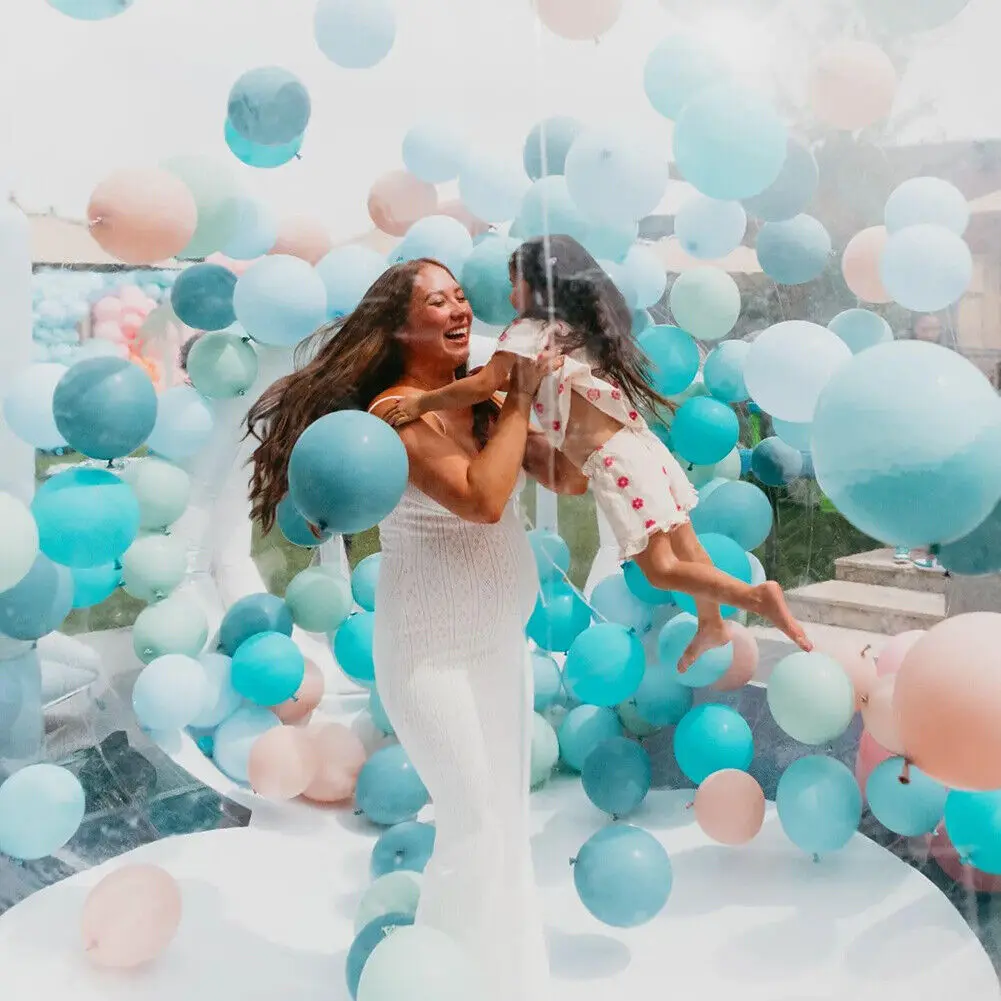 wholesale clear big plastic globos outside house camping kids party inflatable blow up balloon snow globe bubble tent house