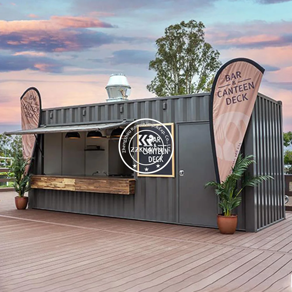 2024 Mini Pop Up Shop 10ft 20ft Shipping Container Bakery Coffee Shop Restaurant Modular House With Kitchen