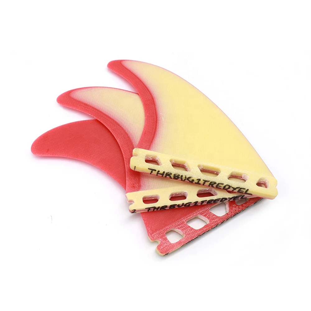 UNDERICE China Factory Handmade Surf Future 3 Pieces Fins Fiberglass Standard Thruster Upright Surfboard Side Fins