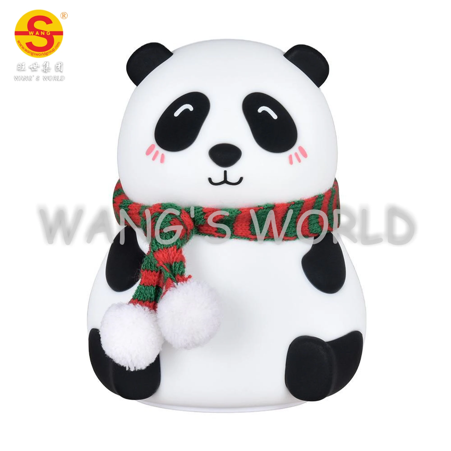 2023 Led Cute Cartoon Silicone Panda Lamp USB Touch Sensor Colorful Light Bedroom Bedside Night Light for Children Kids