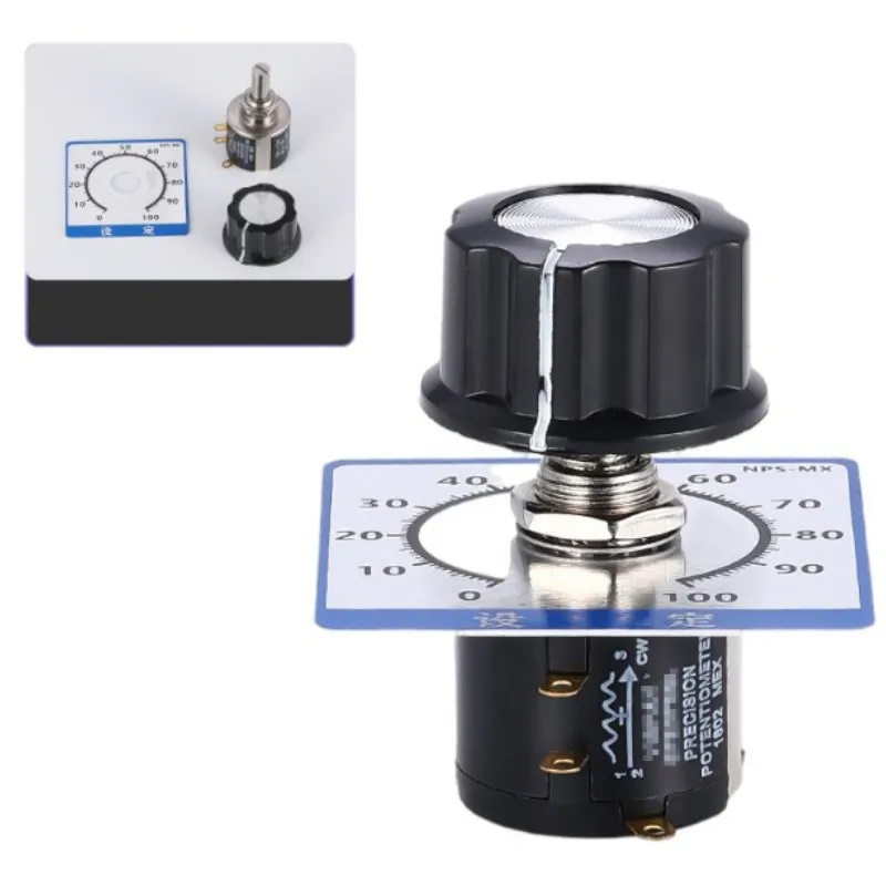 WXD534 Multiturn Precision 10k linear Wirewound Potentiometer 534