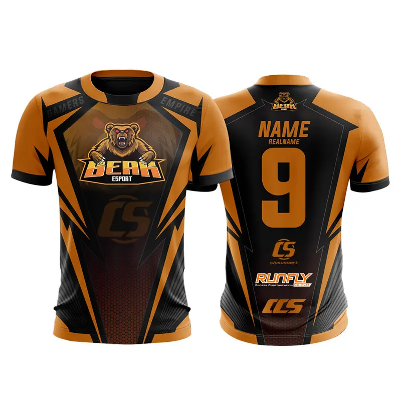 Chisu Factory Unique Designs Sublimation Esports Jersey Team Wear Gaming Jersey T Shirt Players T-shirt with Custom Logo