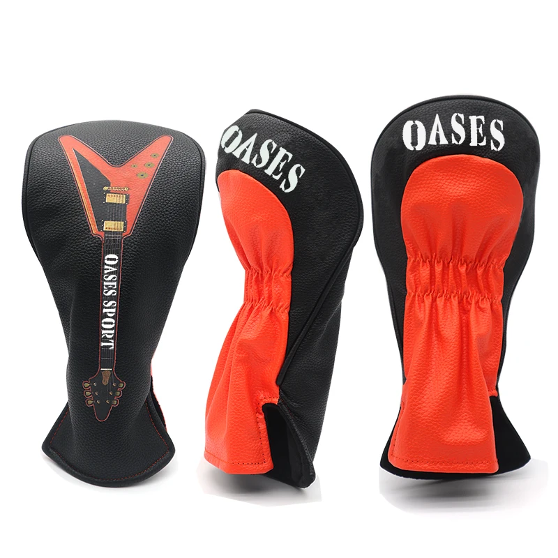 Factory Direct Custom Premium PU Leather Driver Golf Club Headcovers