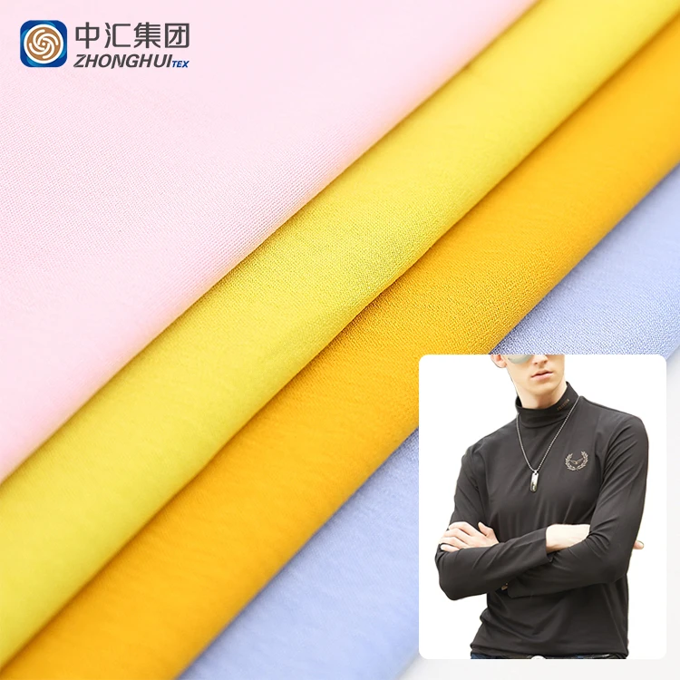 Single Double Jersey Knitted Mercerized 100%Cotton T-Shirt Fabric For