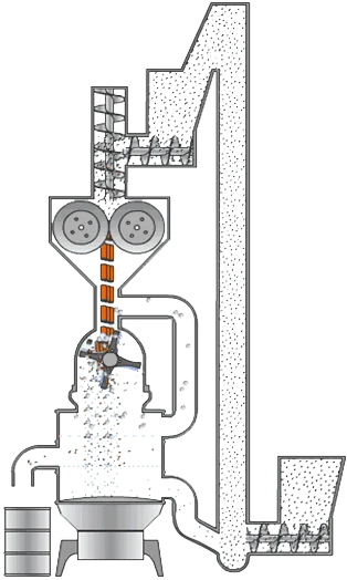 Auger feeding double roller hydraulic compacting ammonium chloride fertilizer granulating machine