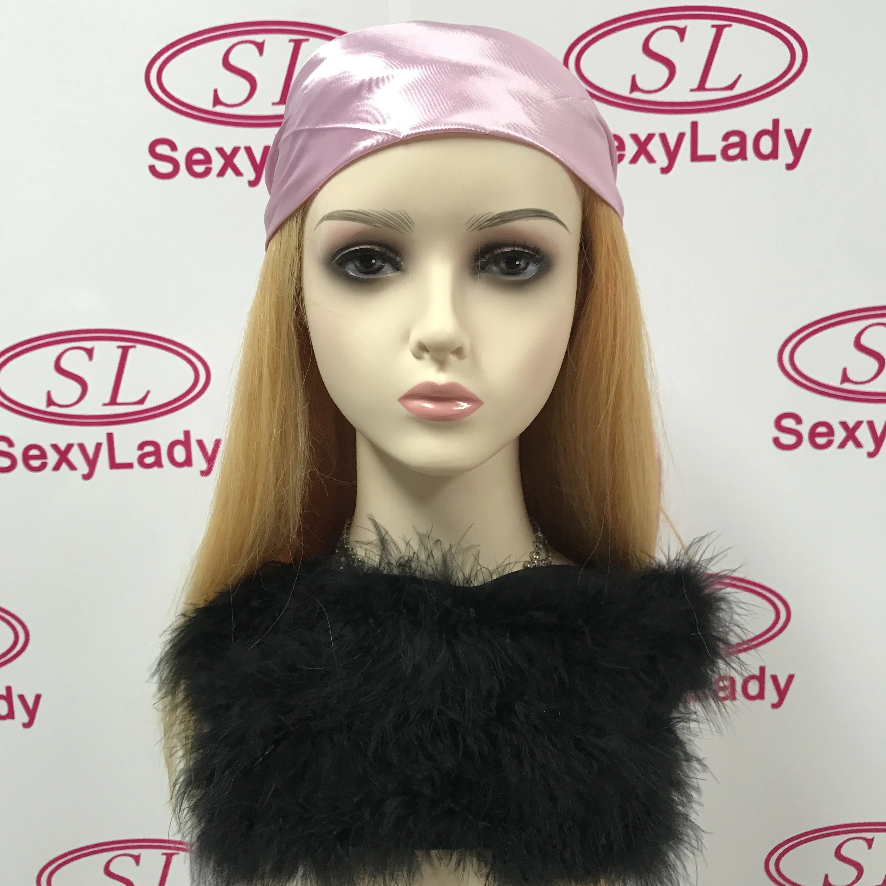 Custom Luxury Elegant Brand Scarf Wrap Handkerchief Bandanas 90cm*90cm Soft Satin Square Scarves For Women