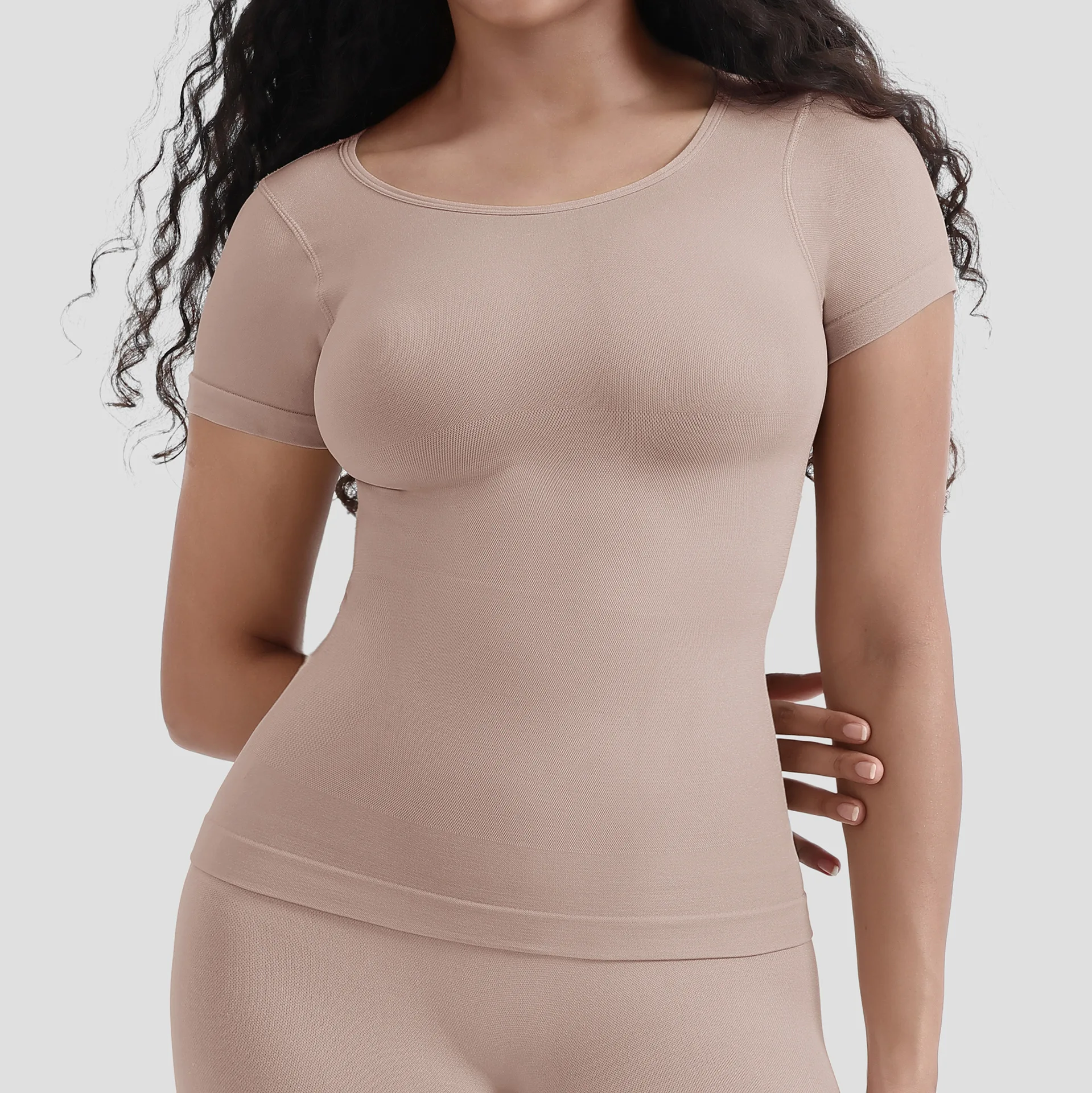 New Fashion Tummy Control Tops Seamless High Compression Shapewear for Women