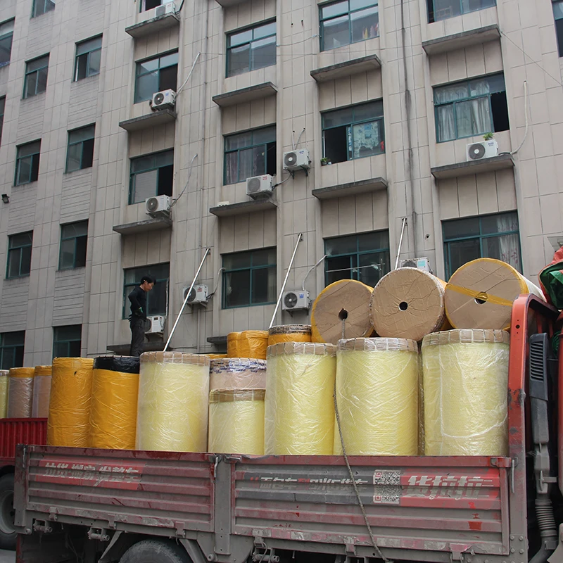 Yellowish Beige Clear  Color Bopp Packing Tape Jumbo roll Acrylic Glue Transparent BOPP Tape Jumbo Roll