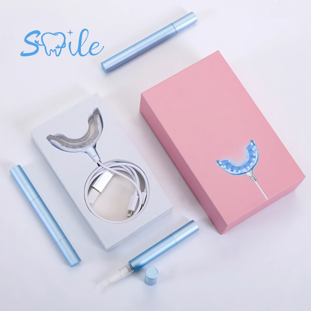 Professional Manufacturer USB Type C Teeth Whitening Kit With LED Light 2ml  Teeth Whitening Pen
