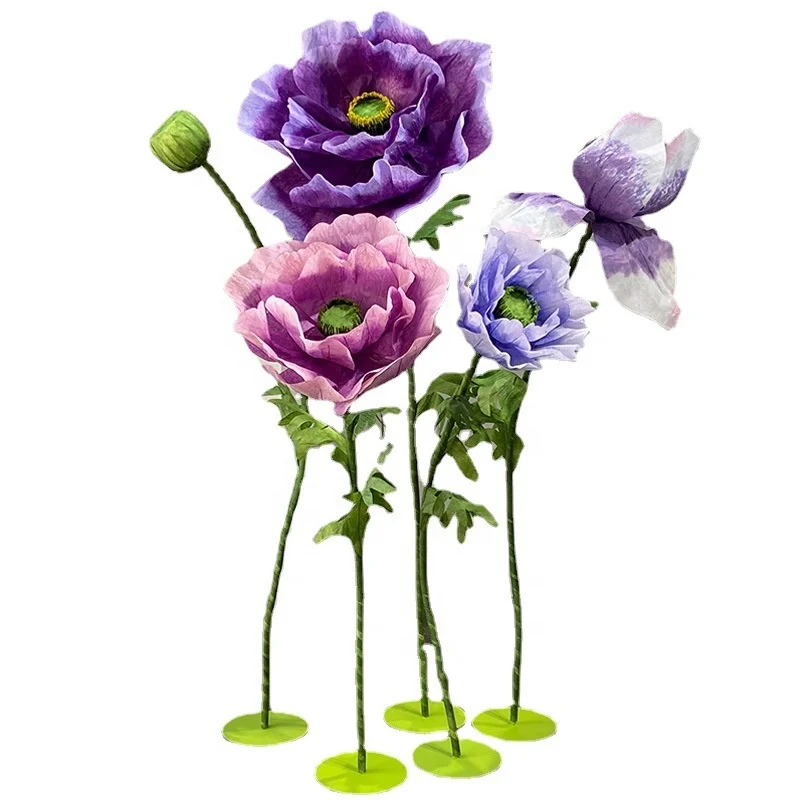 Wedding Party background stage decoration Customized Large Giant Yarn Flower Paper silk Artificial Giant flowers for Wedding