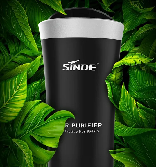 2022 Mini Portable Car Air Purifier With HEPA Filter And Activated Carbon To Remove Dust