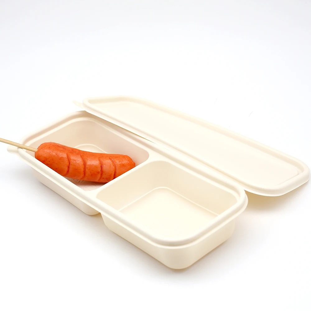 Compostable Disposable Cornstarch Food Container Biodegradable Cornstarch Takeout Takeaway Lunch Box Food Container