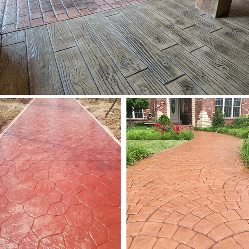 Sturdy Polyurethane Texturing Mat Random Stone Concrete Stamp Mat