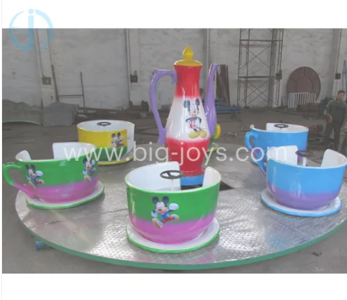 New Design Outdoor Children Like Rides Fairground Attraction Rotary Coffee Cup with Trailer Amusement Park