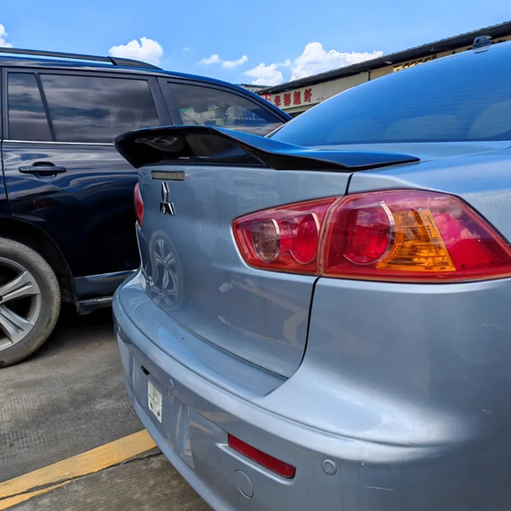 Carbon Color Spoiler For Mitsubishi Lancer EX High Quality ABS Material R Style Rear Wing Spoiler 2013-2018