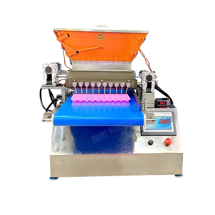 Small Jelly Gummy Bear Depositor Full Automatic Fabrication Bonbon Sweet Hard Lollipop Candy Make Machine