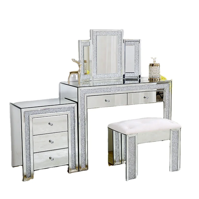 
dressing table bedroom classic style dresser table luxury European makeup dresser sets 