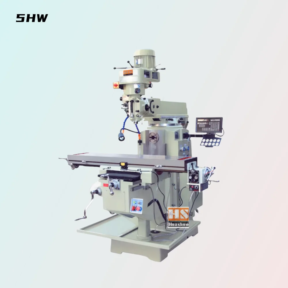 5HW turret milling machine vertical milling machines for metal machines milling workbench size 1370*305mm