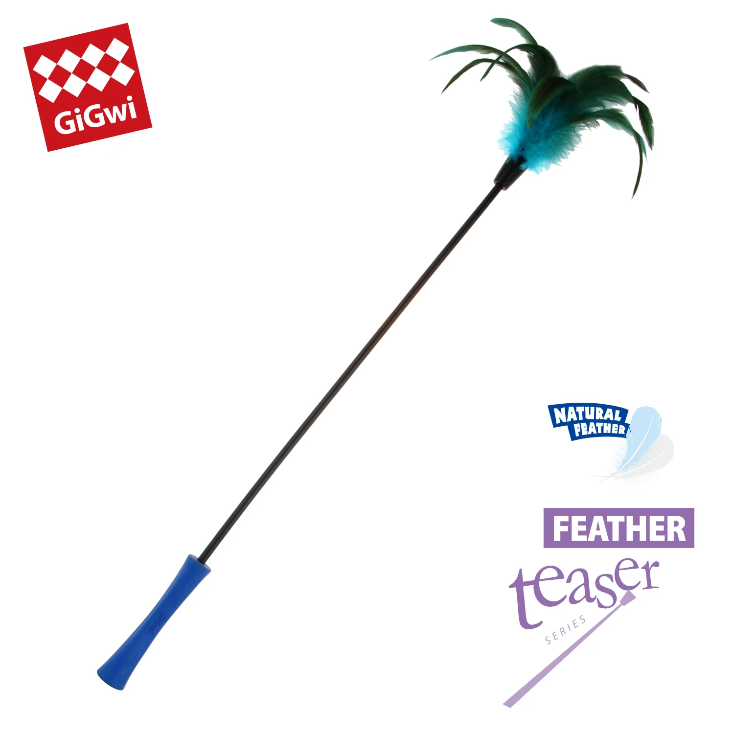 Hotselling Cat Stick Toys Soft Feather Cat Toys Interactive Cat Toy with TPR handle