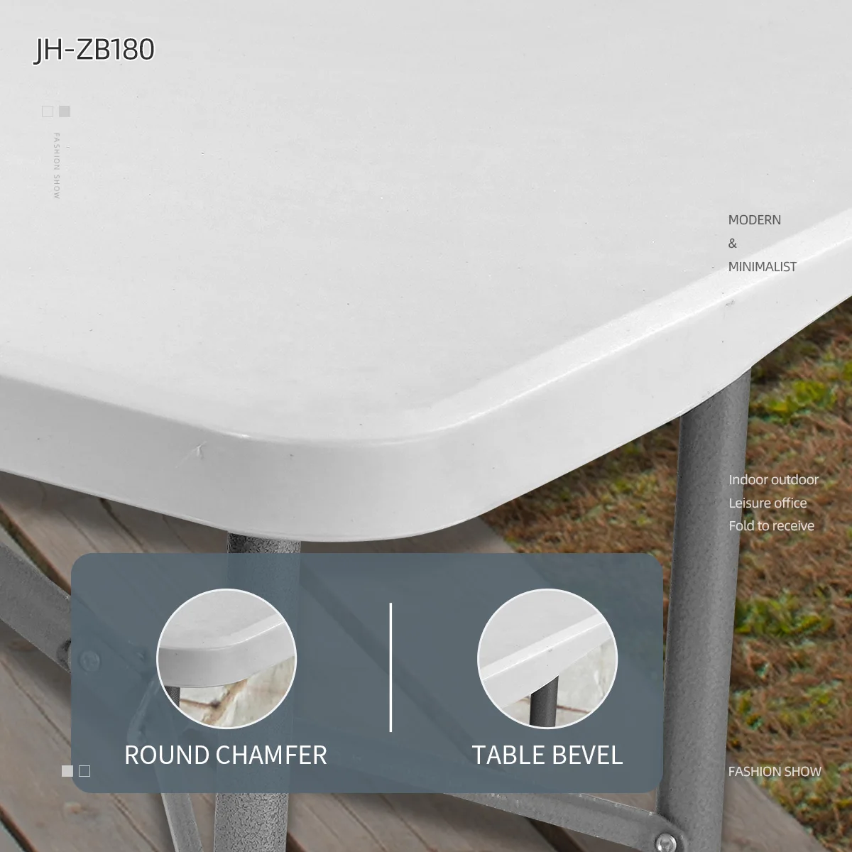 Hot sale 4FT 5FT 6FT Wholesale Square Lightweight Long White Portable Outdoor Theme Party Plastic Folding Table