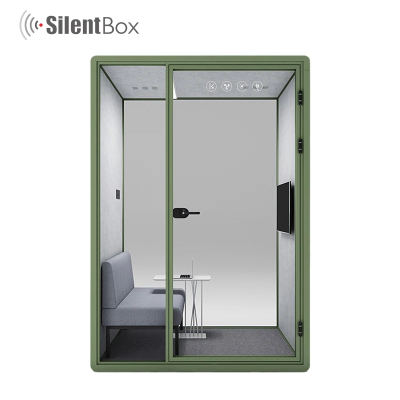 Movable  Private Office Pod Acoustic Office Meeting Booth Modern Office Cabin With Ventilation System