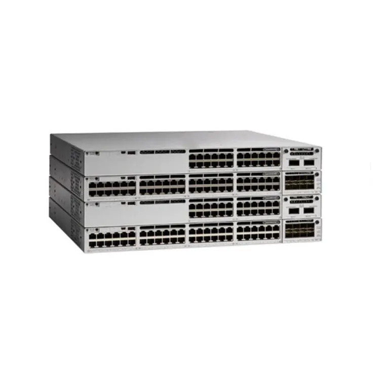 High performance ciscos 9300 series network switch 48 port POE C9300-48P-E C9300-48T-A industrial network switches