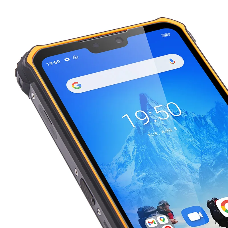 UNIWA F910 6.2' FHD LED NFC IP69K Rugged Android Smartphone 12GB 10000mAh Battery Octa Core 120Hz Shockproof Night Vision